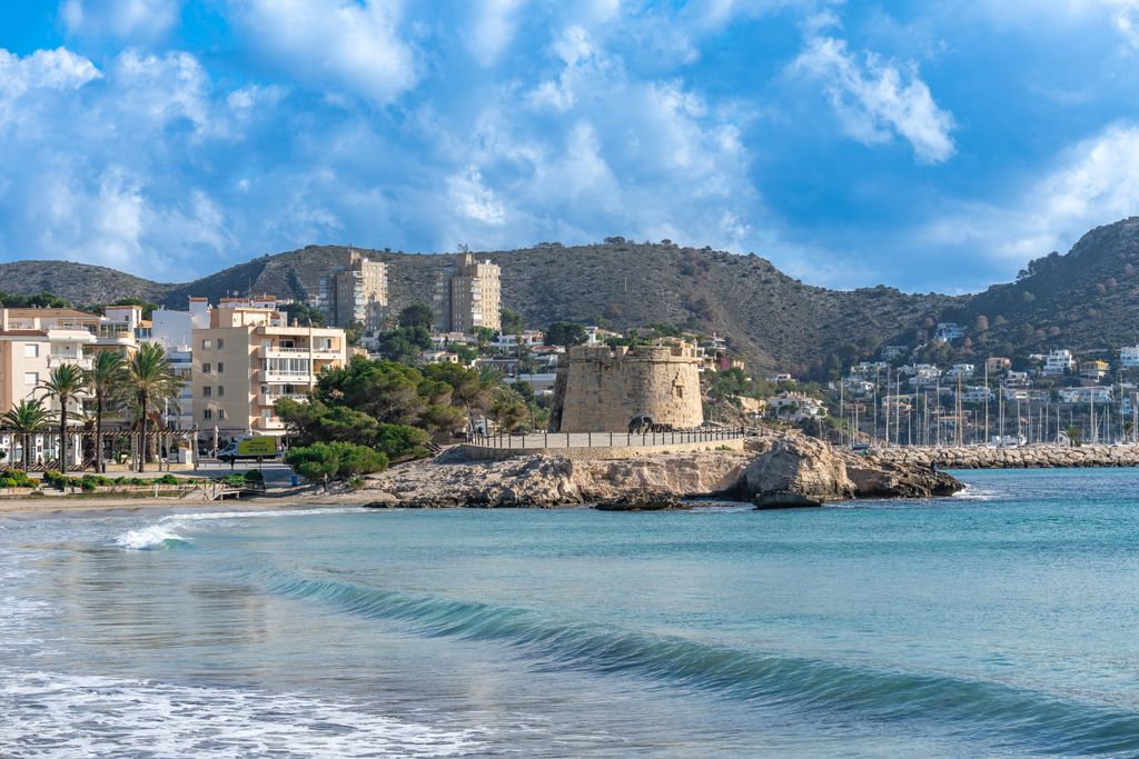 Moraira strand en toren